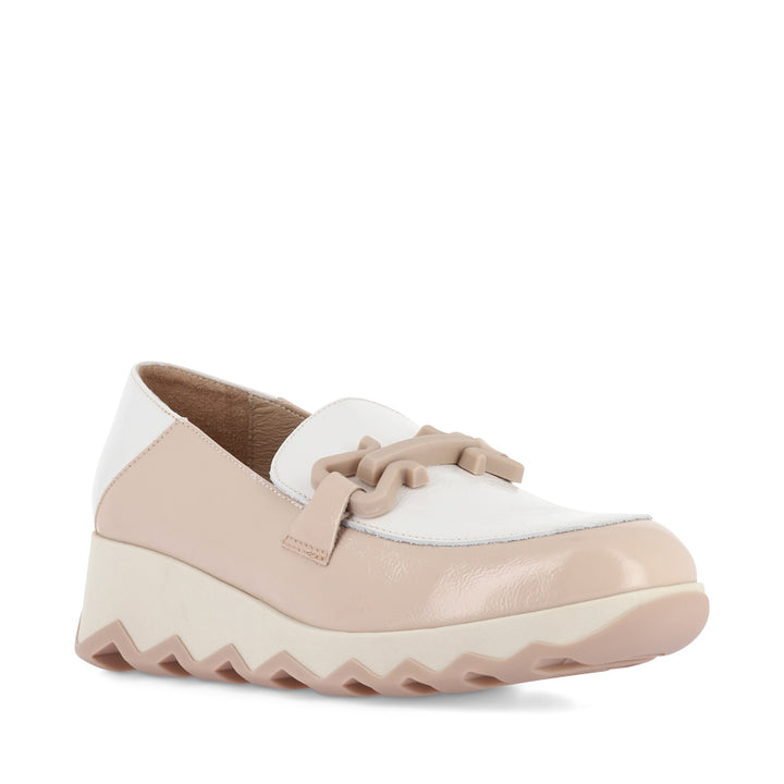 CORA C-7603 - NUDE PATENT LEATHER COMBO