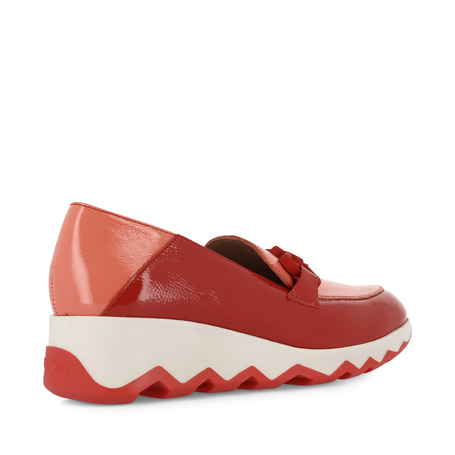 CORA C-7603 - RED PATENT LEATHER COMBO