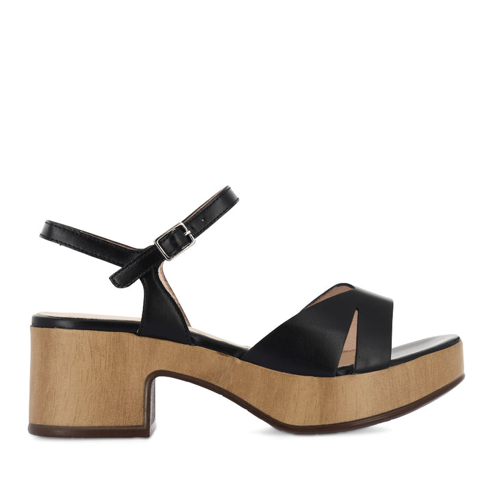 DARCY D-8841 - BLACK/NATURAL LEATHER