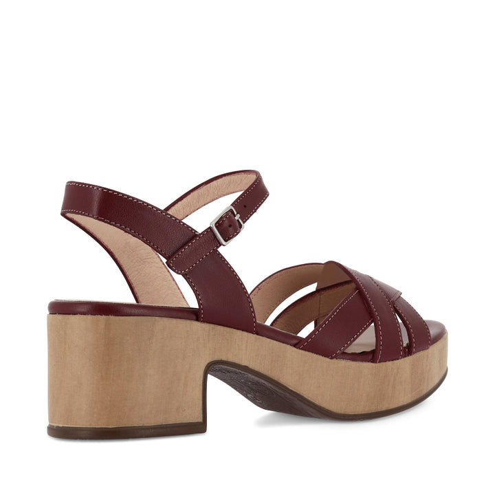 DESSIE D-8860 - BURGUNDY LEATHER