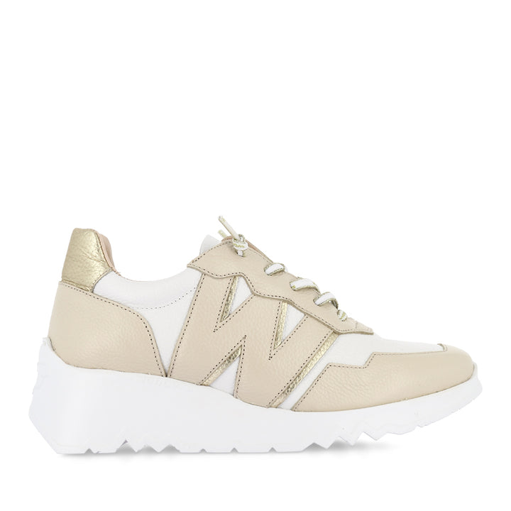 ERIN E-6741 - CREAM/OFF WHITE LEATHER MULTI