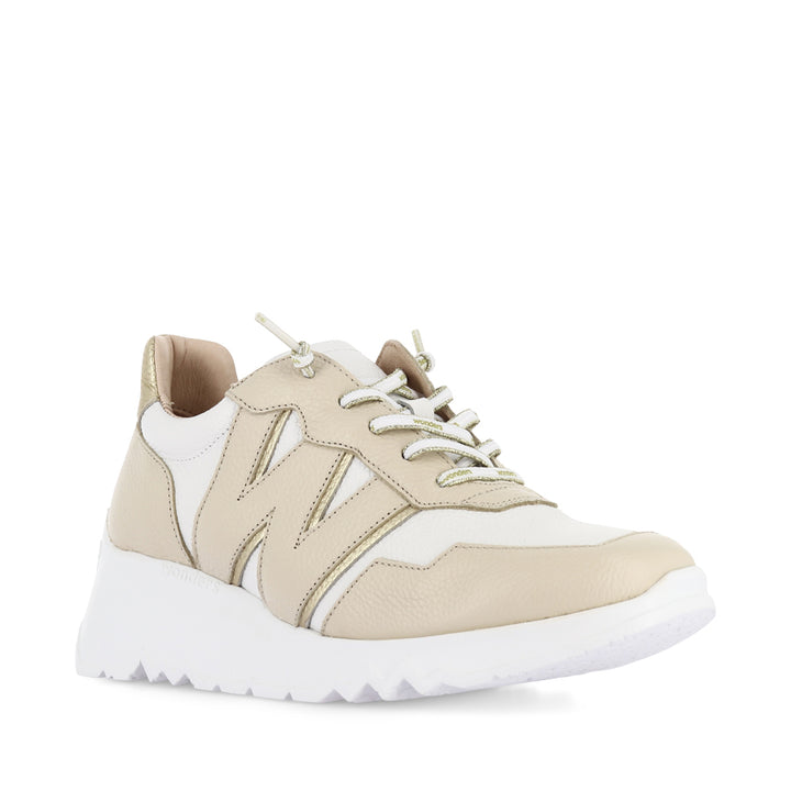 ERIN E-6741 - CREAM/OFF WHITE LEATHER MULTI