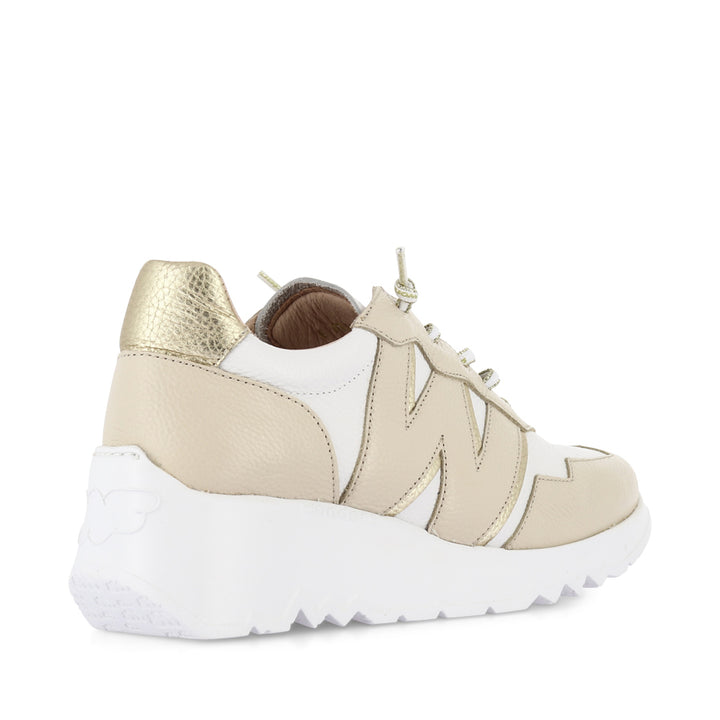 ERIN E-6741 - CREAM/OFF WHITE LEATHER MULTI