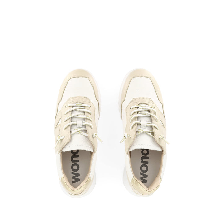 ERIN E-6741 - CREAM/OFF WHITE LEATHER MULTI