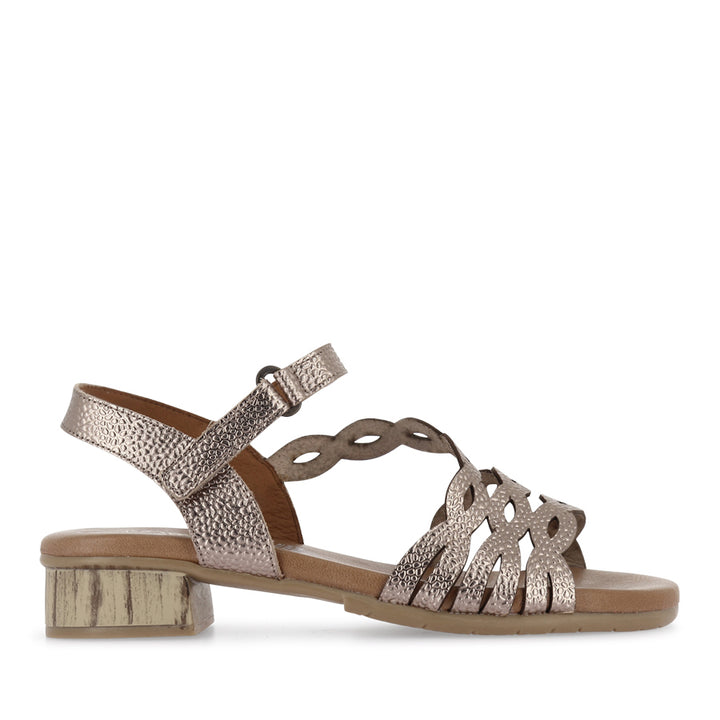 HARMONY - CHAMPAGNE METALLIC LEATHER