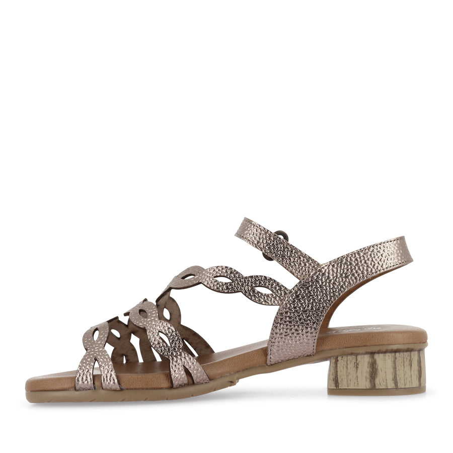 HARMONY - CHAMPAGNE METALLIC LEATHER