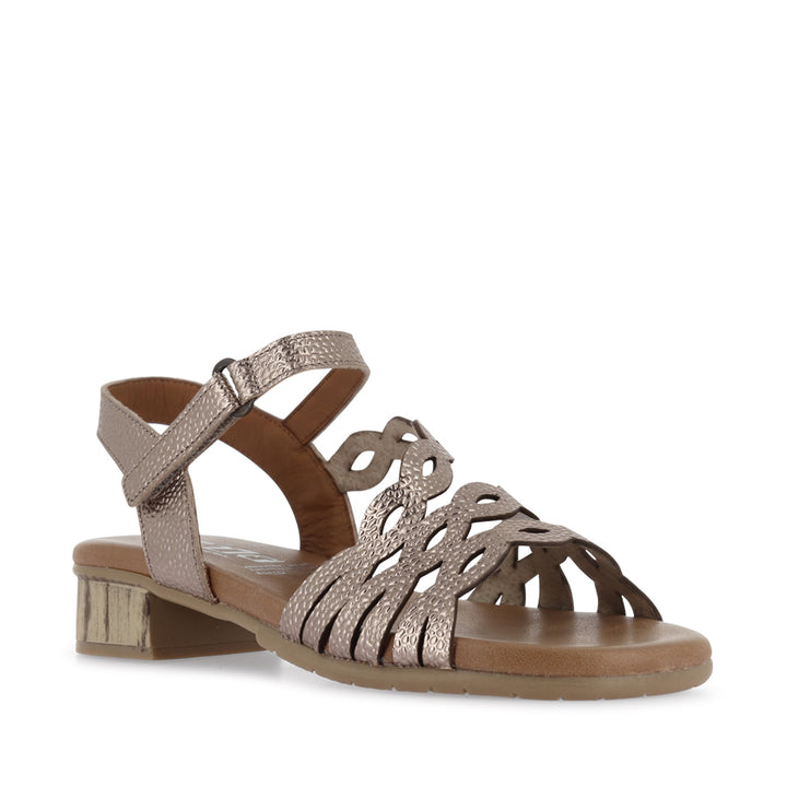 HARMONY - CHAMPAGNE METALLIC LEATHER