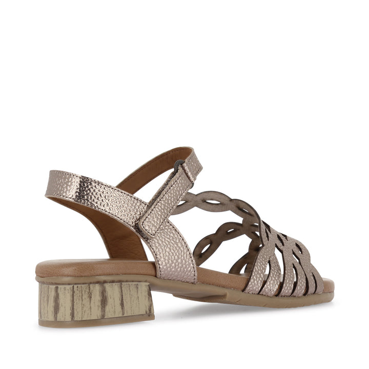 HARMONY - CHAMPAGNE METALLIC LEATHER