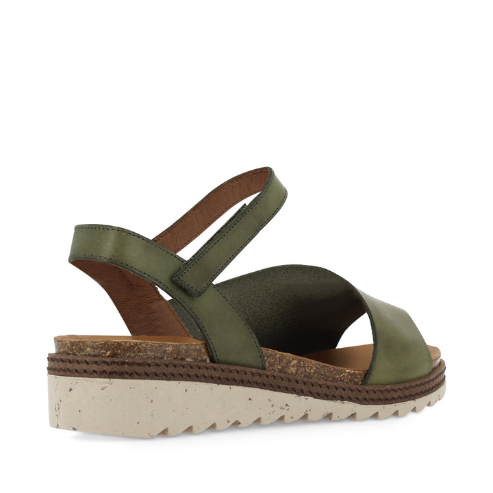 LENA - KHAKI LEATHER