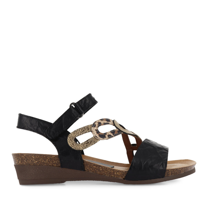 OCHRE - BLACK MULTI LEATHER