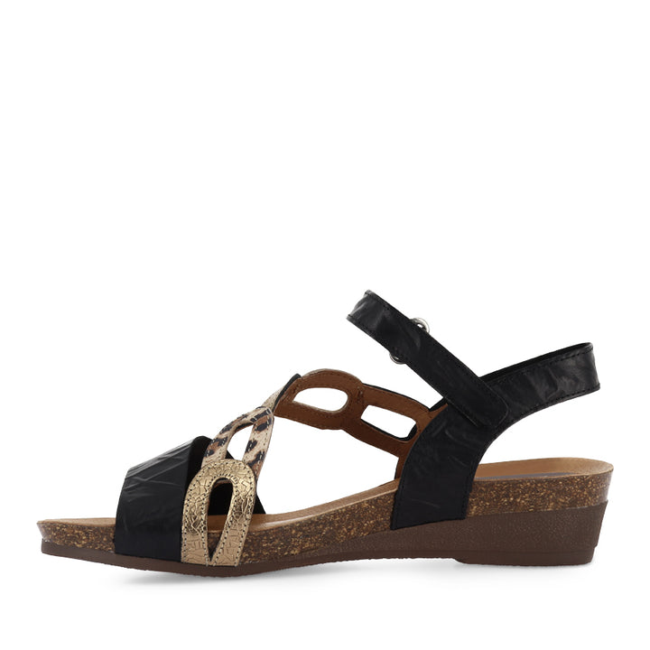 OCHRE - BLACK MULTI LEATHER