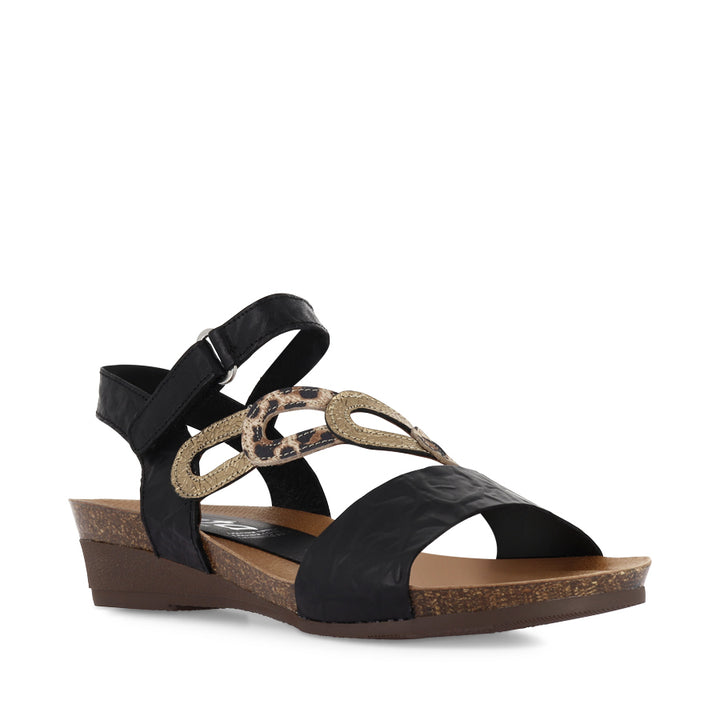 OCHRE - BLACK MULTI LEATHER