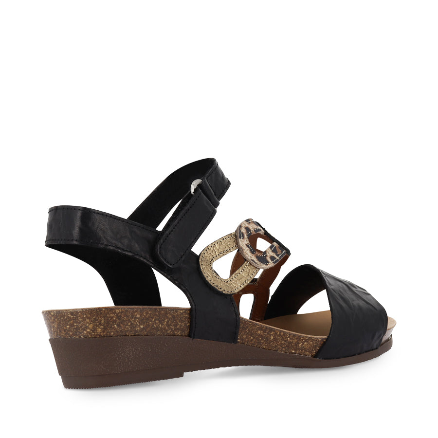 OCHRE - BLACK MULTI LEATHER