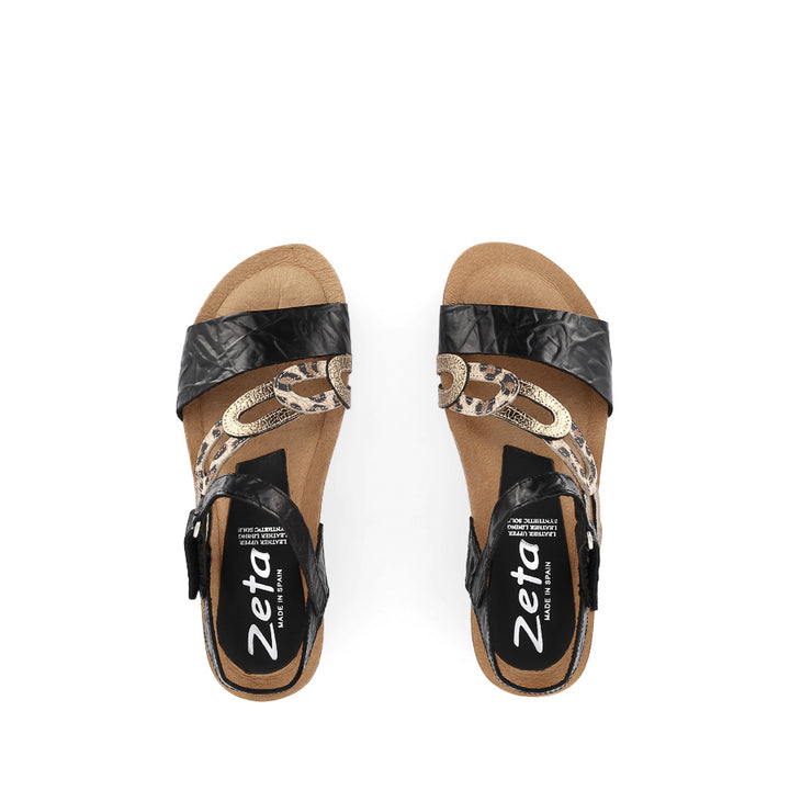 OCHRE - BLACK MULTI LEATHER
