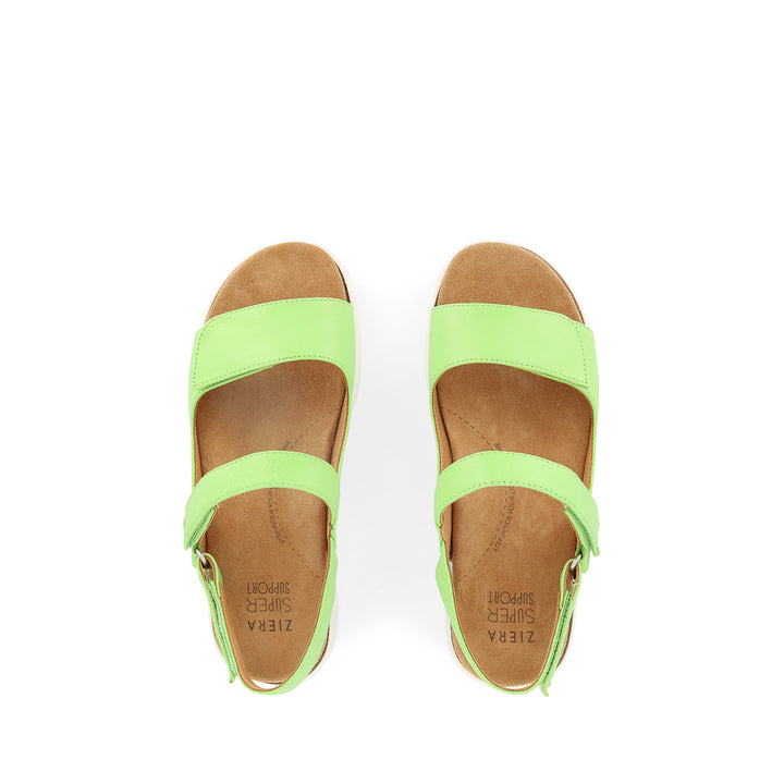 BENJI XW - LIGHT LIME LEATHER WHITE SOLE
