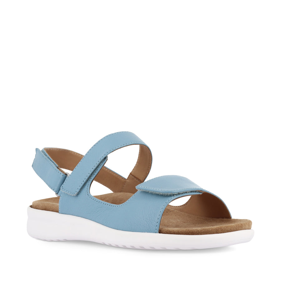 BENJI XW - NEW BLUE LEATHER/WHITE SOLE