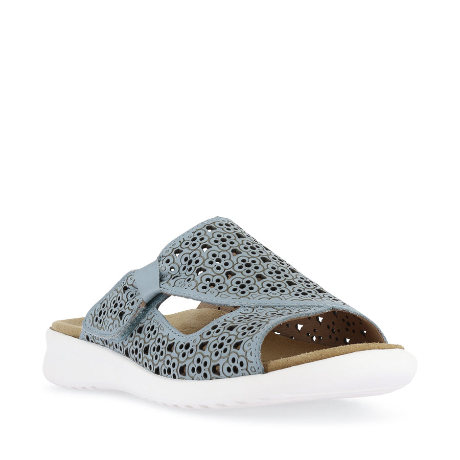 BINTY XW - DENIM WHITE LEATHER