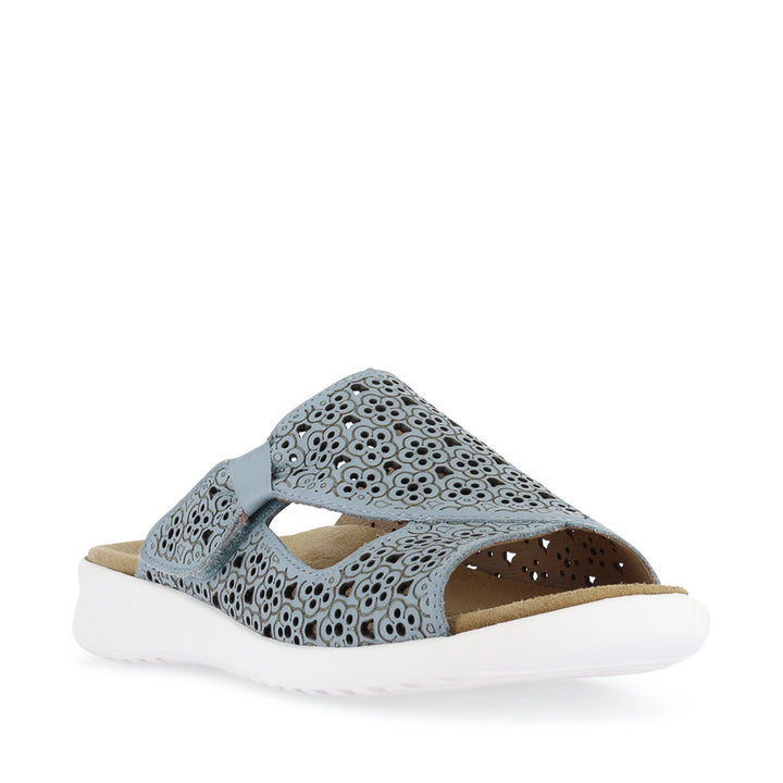 BINTY XW - DENIM WHITE LEATHER
