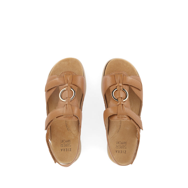 BRISA XW - DARK TAN LEATHER