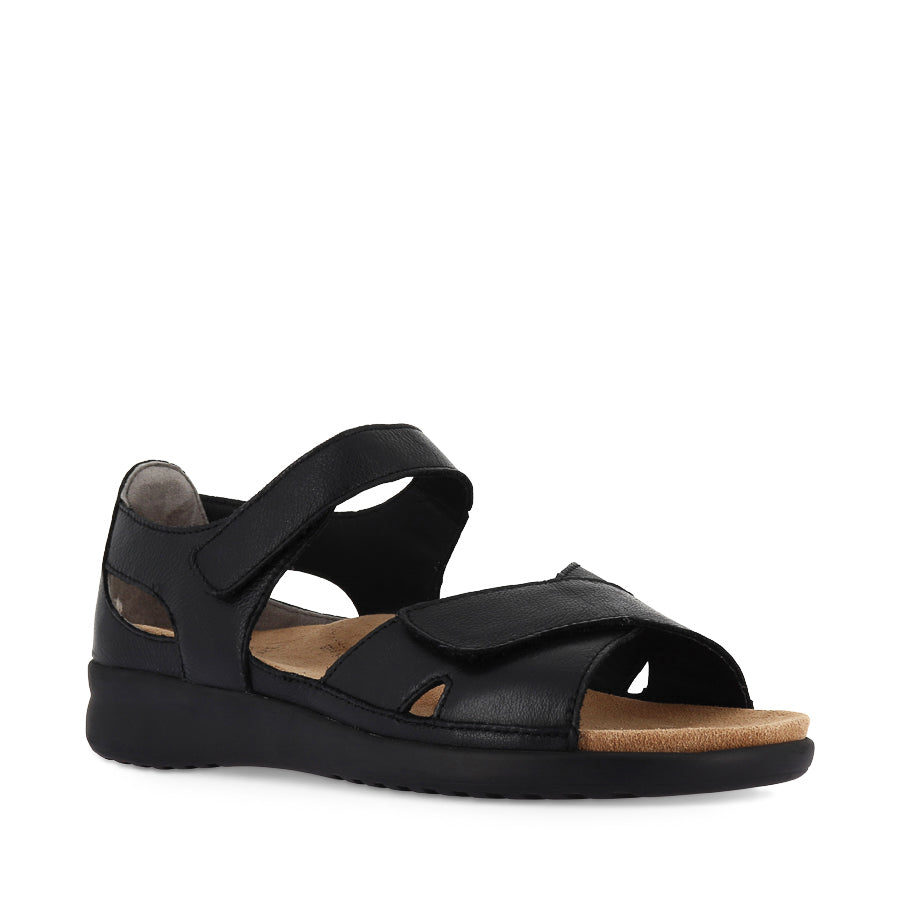 BRONN XW - BLACK BLACK LEATHER