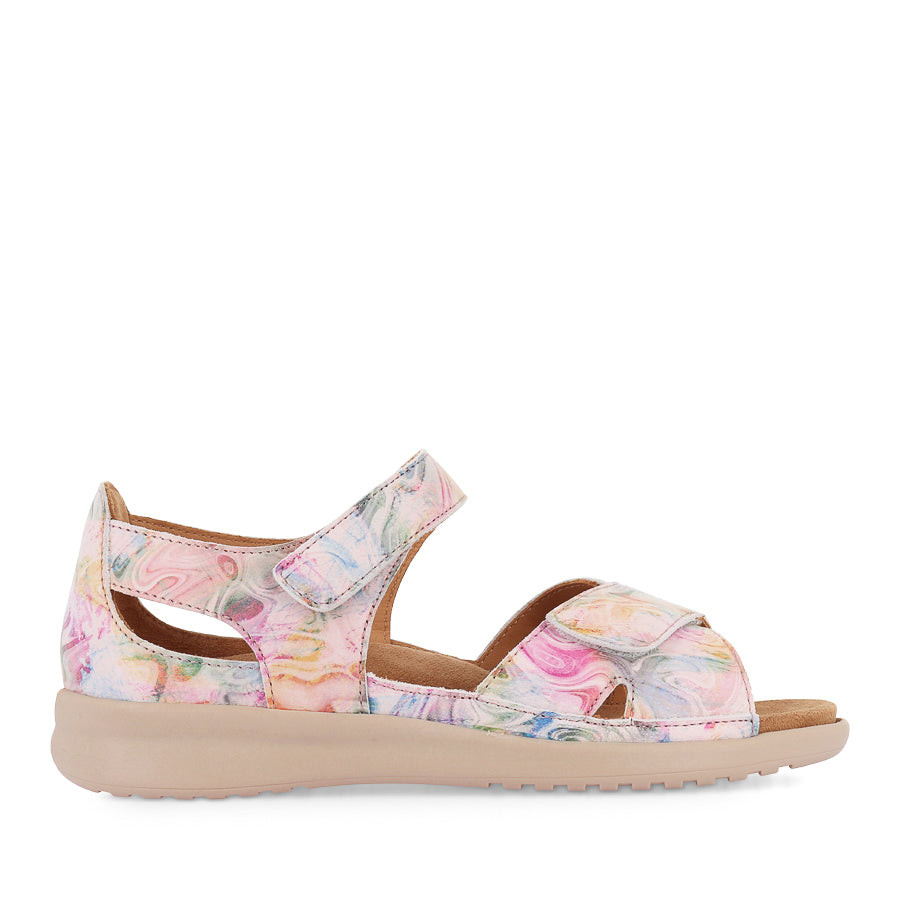 BRONN XW - NUDE FLORAL LEATHER