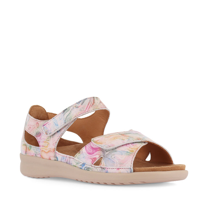BRONN XW - NUDE FLORAL LEATHER