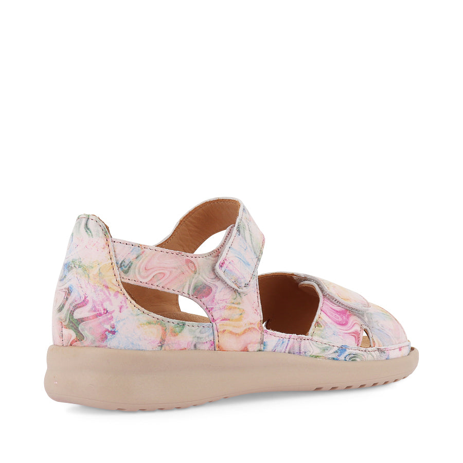 BRONN XW - NUDE FLORAL LEATHER