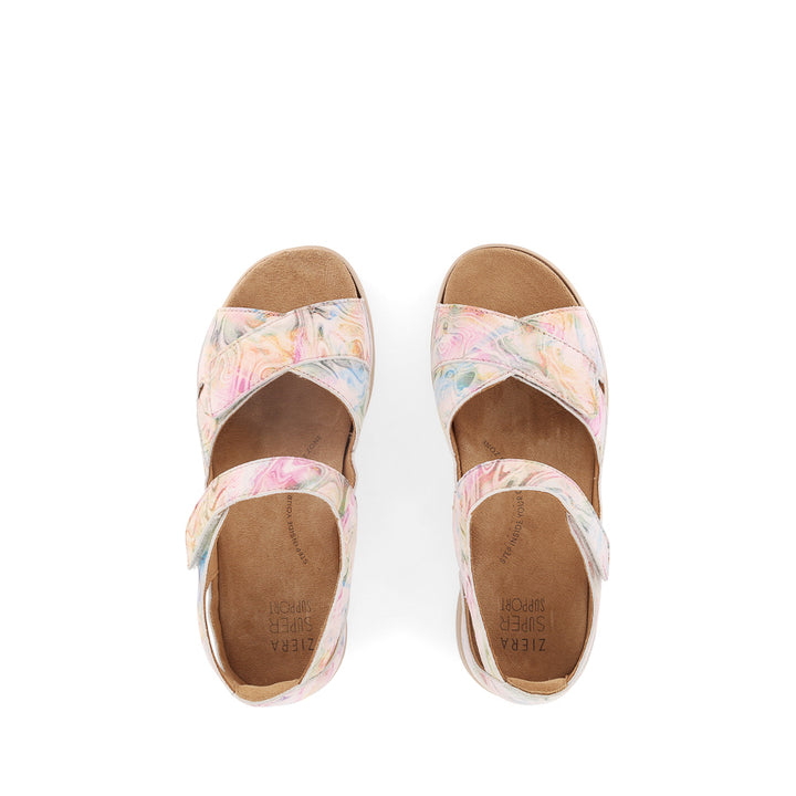 BRONN XW - NUDE FLORAL LEATHER