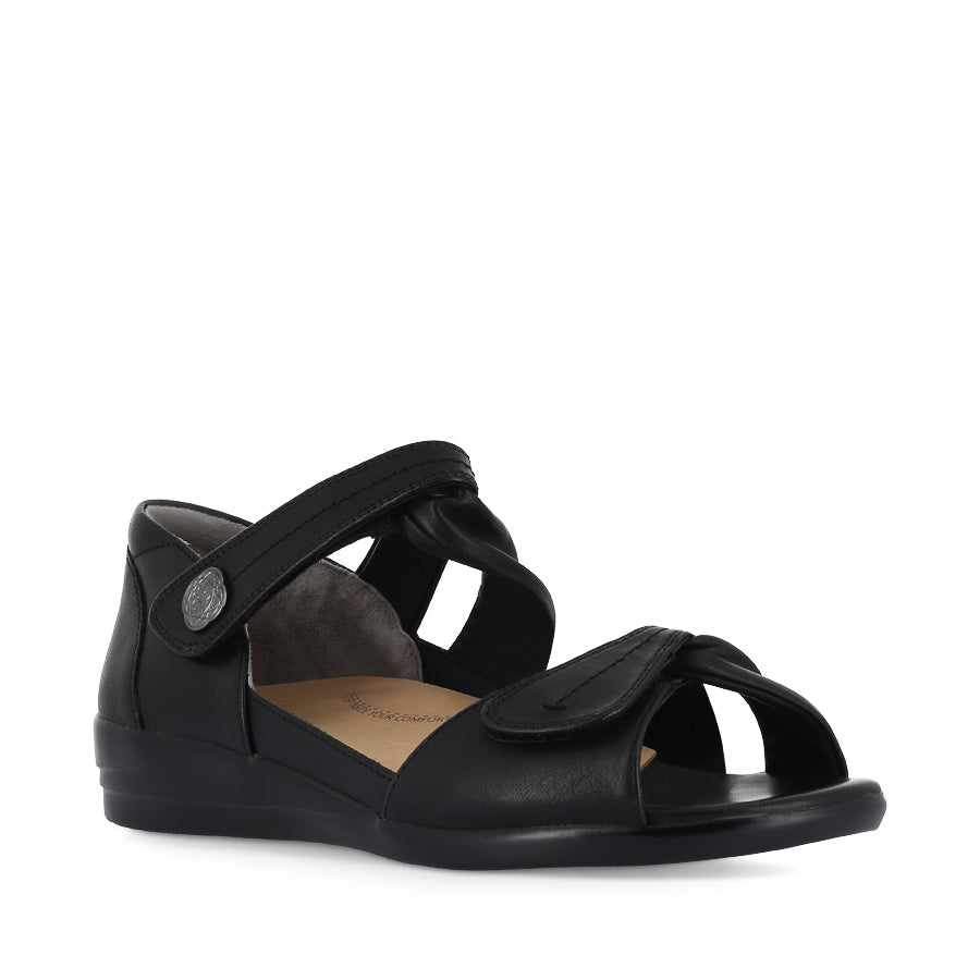 DOXIE W - BLACK LEATHER