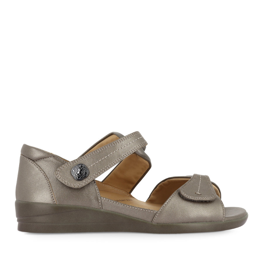 DOXIE W - GREIGE LEATHER