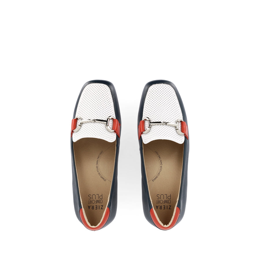 FILLAH XF - NAVY WHITE LEATHER