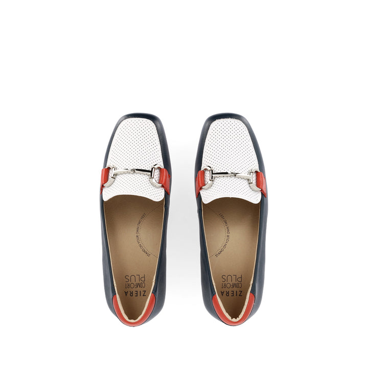 FILLAH XF - NAVY WHITE LEATHER