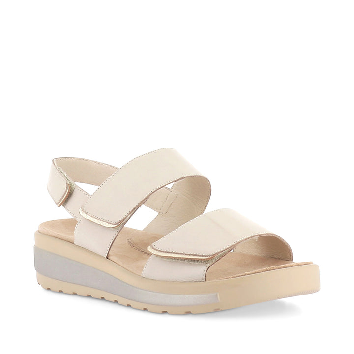 GARLIN W - ALMOND-PALE GOLD LEATHER