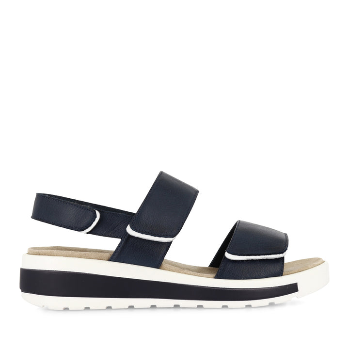 GARLIN W - NAVY/WHITE LEATHER