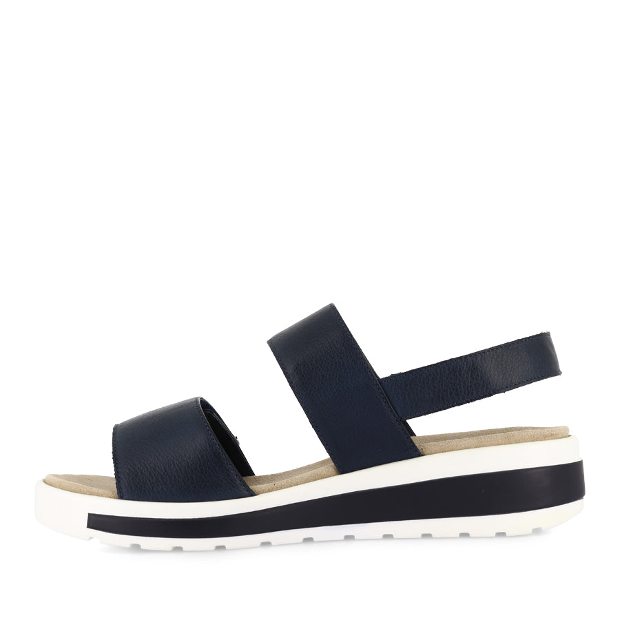 GARLIN W - NAVY/WHITE LEATHER