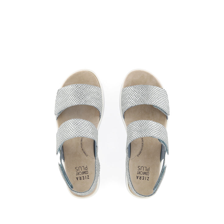 GARLIN W - PEWTER-SILVER PRINT LEATHER