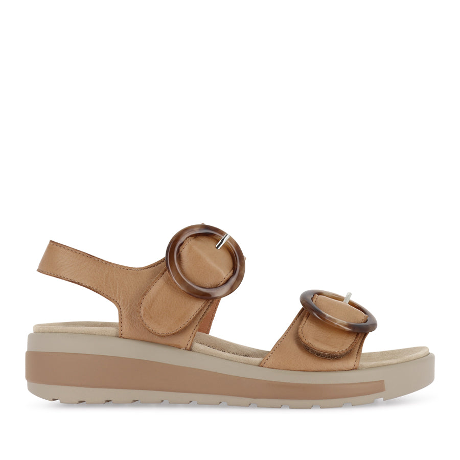 GATHAS W - DARK TAN LEATHER