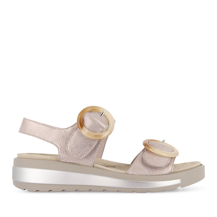 GATHAS W - NUDE ROSE GOLD LEATHER