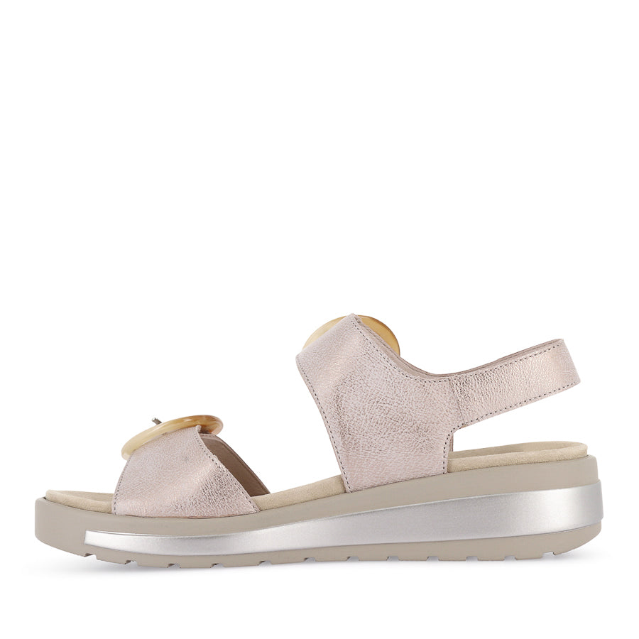 GATHAS W - NUDE ROSE GOLD LEATHER
