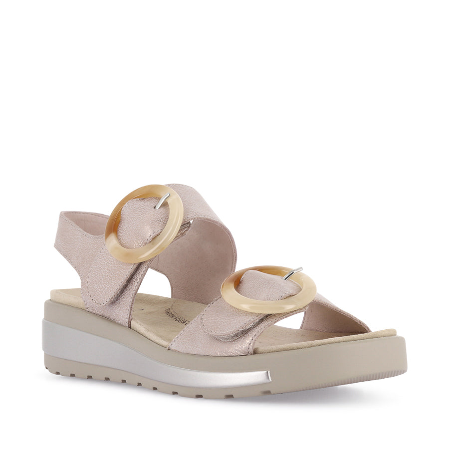 GATHAS W - NUDE ROSE GOLD LEATHER