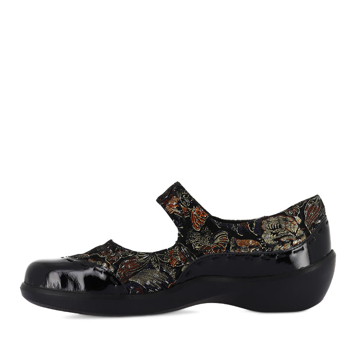 GUMMIBEAR W - BLACK ROYAL PRINT PATENT LEATHER