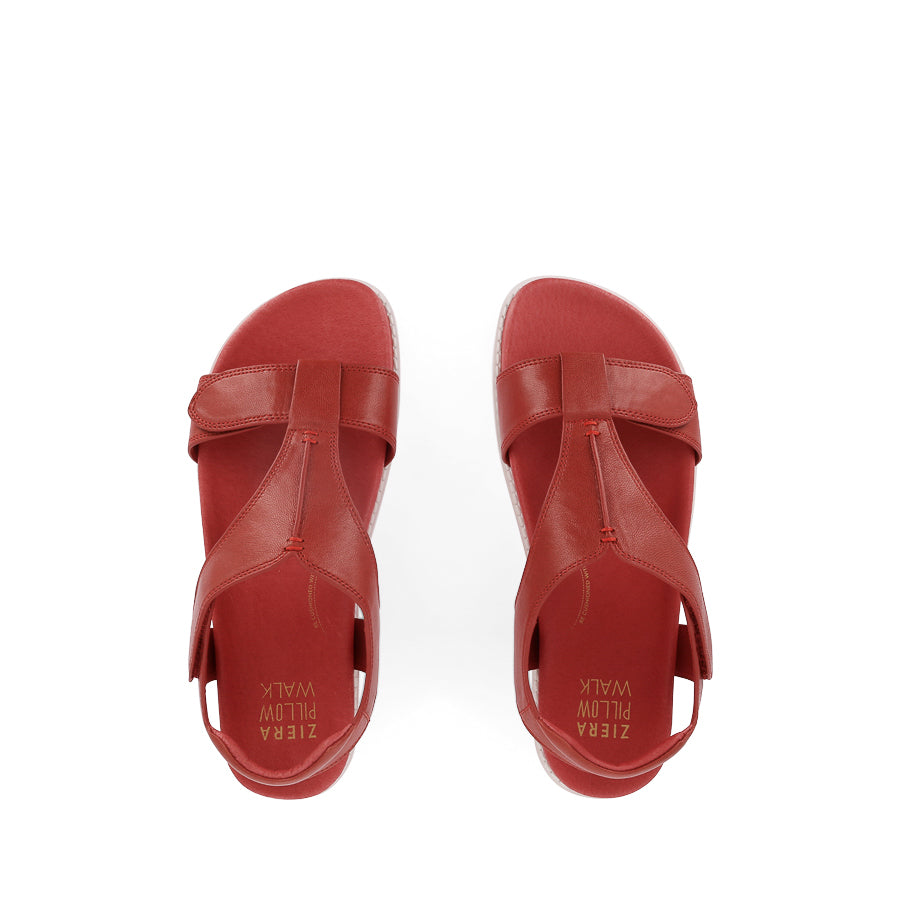 HANDRA W - RED LEATHER