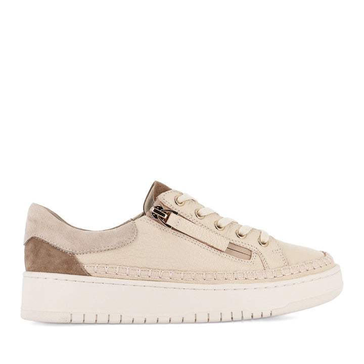 HANGEL XW - VANILLA-LT CHOC LEATHER-SUEDE
