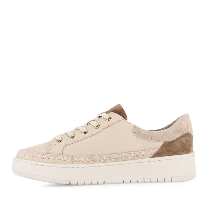 HANGEL XW - VANILLA-LT CHOC LEATHER-SUEDE