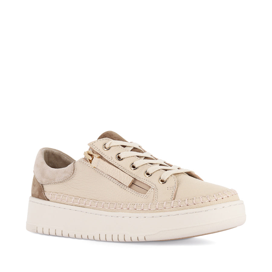 HANGEL XW - VANILLA-LT CHOC LEATHER-SUEDE