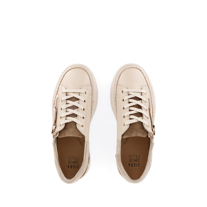 HANGEL XW - VANILLA-LT CHOC LEATHER-SUEDE