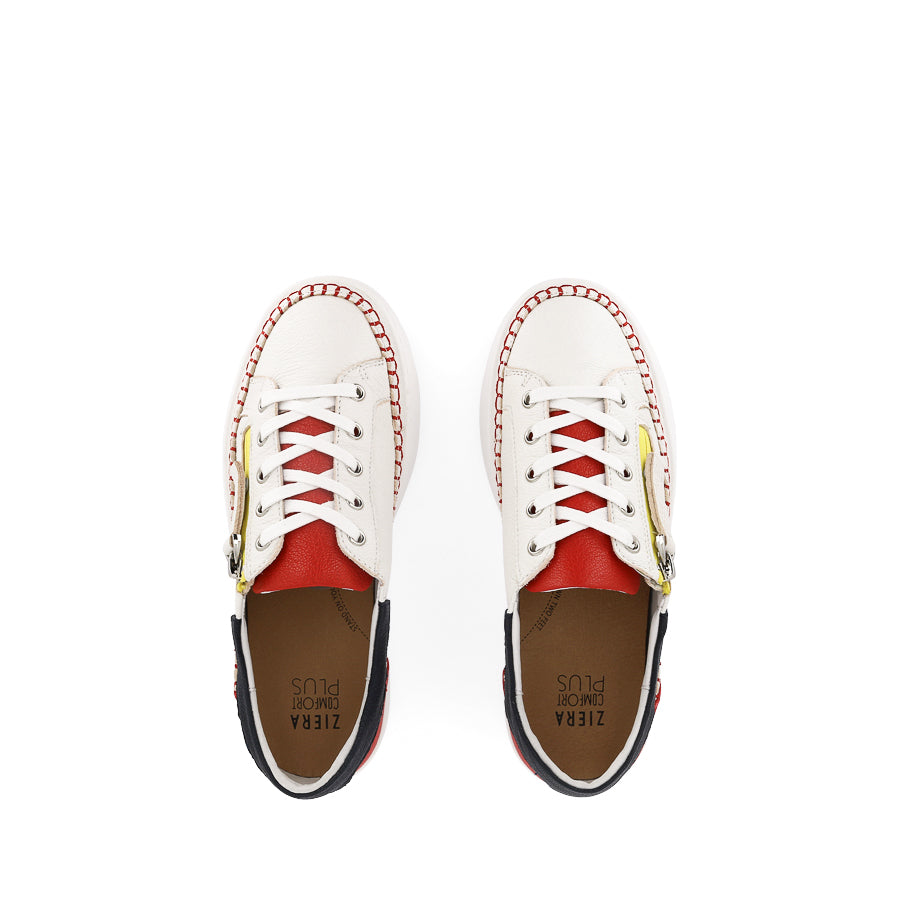 HANGEL XW - WHITE RED MULTI LEATHER
