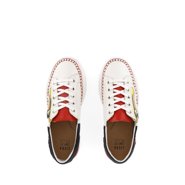 HANGEL XW - WHITE RED MULTI LEATHER