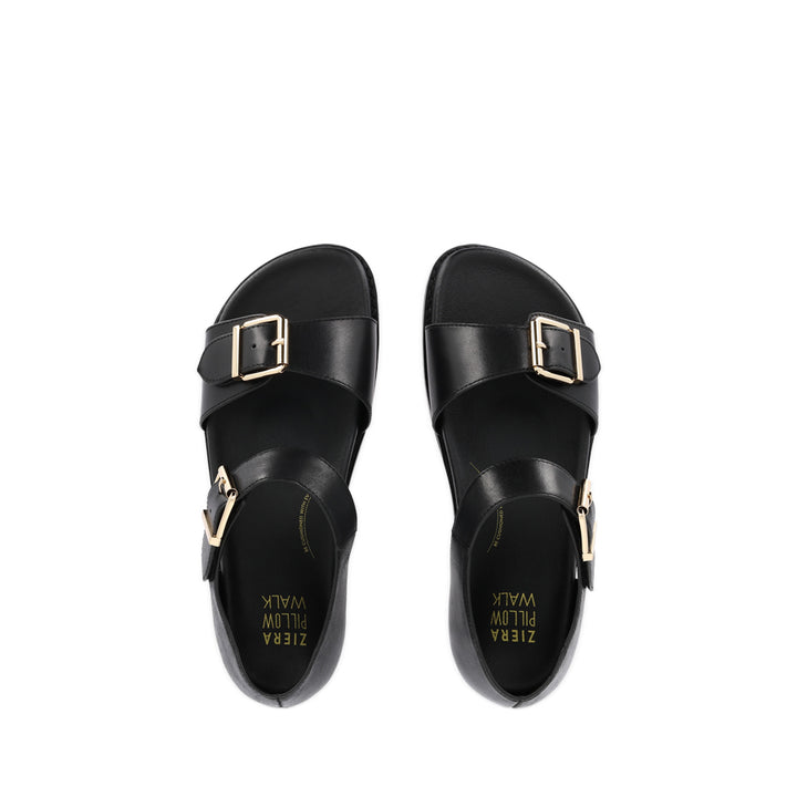 HANKA W - BLACK LEATHER