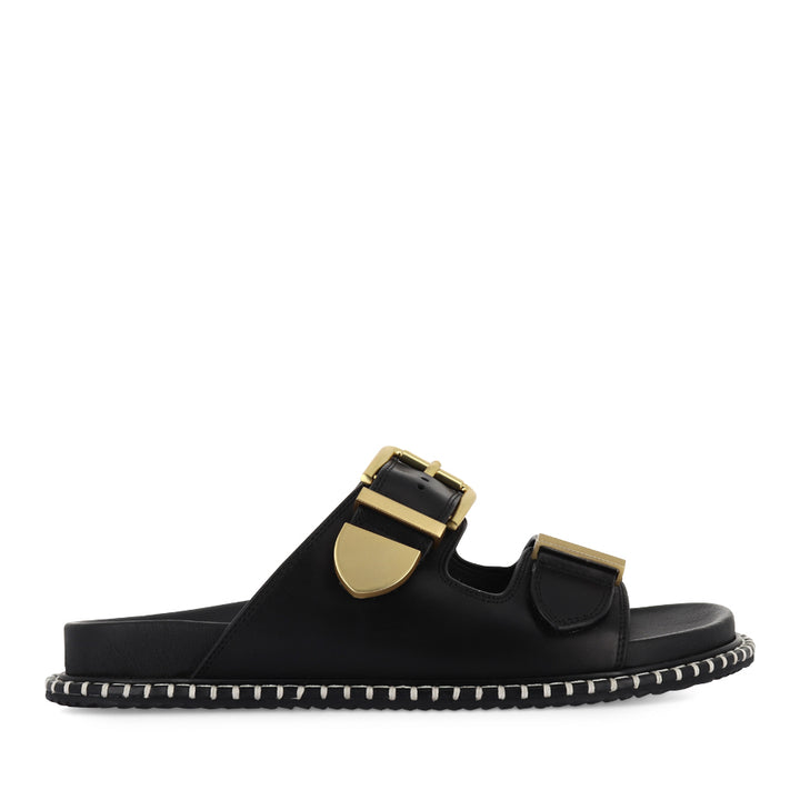 IYAMI W - BLACK LEATHER